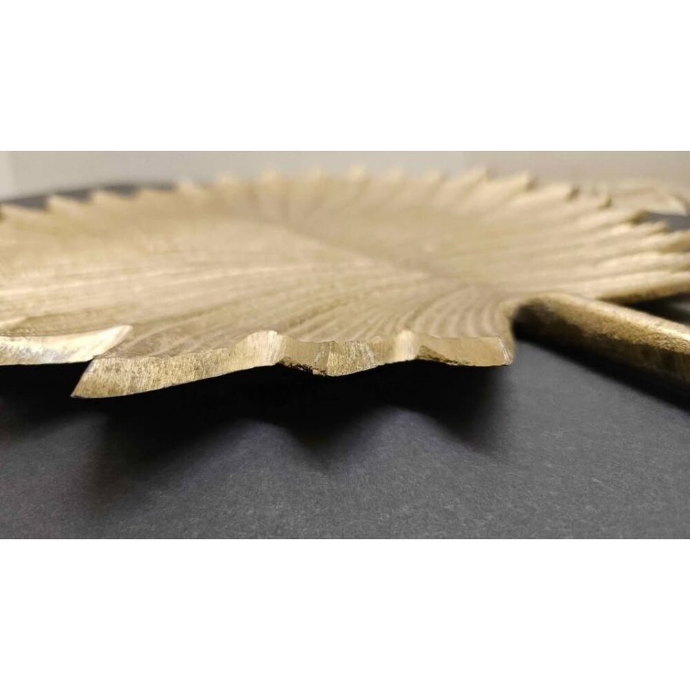 Leon Metal Leaf Decorative Platter - Picture 4 of 7